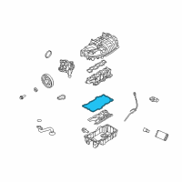 OEM 2011 Ford Escape Oil Pan Gasket Kit Diagram - 3W4Z-6710-DA