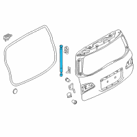 OEM 2017 Infiniti QX80 Stay Assembly-Back Door Diagram - 90450-1LA5A