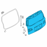 OEM Infiniti Door Assy-Back Diagram - K010M-6GWMA