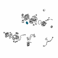 OEM 2010 Cadillac SRX Oil Seal Diagram - 13296280