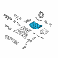 OEM 2010 Infiniti M35 Floor-Rear, Rear Diagram - 74514-EH130