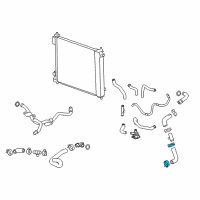 OEM 2011 Cadillac SRX Hose Clamp Diagram - 30570418