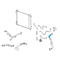 OEM 2010 Cadillac SRX Hose-Radiator Outlet Rear Diagram - 20795749