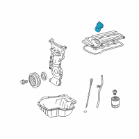 OEM 2010 Pontiac Vibe Cap Asm, Oil Filler Diagram - 19205341