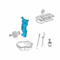 OEM Pontiac Vibe Cover, Engine Front Diagram - 19185159