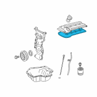 OEM Pontiac Vibe Gasket, Camshaft Cover Diagram - 19185149