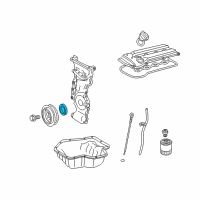 OEM Pontiac Vibe Front Cover Seal Diagram - 88974434