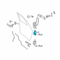 OEM 2009 Dodge Ram 1500 Hinge-Front Door Upper Diagram - 55372006AB