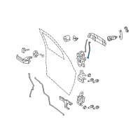 OEM 2014 Ram 3500 Rod-Outside Handle To Latch Diagram - 55372977AB