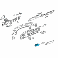 OEM Chevrolet Suburban 2500 Holder Asm-Instrument Panel Cup *Gray Diagram - 15746096