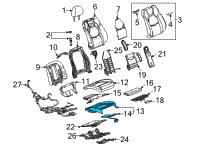 OEM Cadillac CT4 Seat Cushion Pad Diagram - 84950515