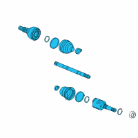 OEM 2016 Cadillac XTS Axle Assembly Diagram - 22823299