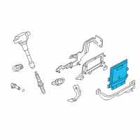 OEM Infiniti Q40 Blank Engine Control Module Diagram - 23703-1UX0A