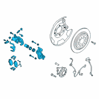 OEM Hyundai Venue Brake Assembly-RR Wheel, LH Diagram - 58210-K2300