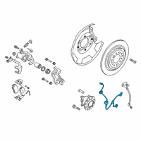 OEM Hyundai Venue Hose-Rear Wheel RH Diagram - 58738-K2300