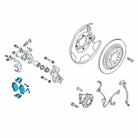 OEM Hyundai Venue Rear Disc Brake Pad Kit Diagram - 58302-K2A30