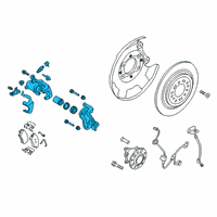 OEM Hyundai Venue CALIPER Kit-RR Brake, LH Diagram - 58310-K2A30