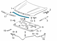 OEM 2022 GMC Yukon Front Weatherstrip Diagram - 84664529