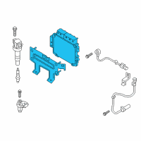 OEM 2018 Hyundai Elantra GT Computer & Bracket Assembly Diagram - 39128-2BPF0