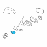 OEM 2011 BMW 750Li Set Of Covers Mirror Baseplate Diagram - 51-16-7-266-081