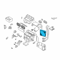 OEM Nissan Maxima Core Assy-Front Heater Diagram - 27140-7Y000
