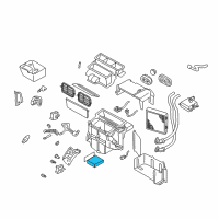 OEM Nissan Maxima Evaporator Assy-Cooler Diagram - 27280-8J000