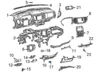 OEM 2022 Dodge Durango Lamp-Ash Receiver Diagram - 68233791AA