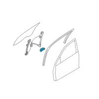 OEM Mercury Window Motor Diagram - AE5Z-5423395-A