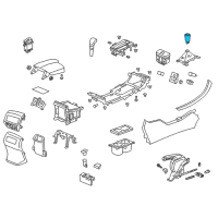 OEM 2016 Honda Accord Knob Comp, Change Diagram - 54102-T2F-L01ZA