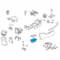 OEM Honda Accord Holder Assembly, Cup (Graphite Black) Diagram - 77296-T3V-A01ZA