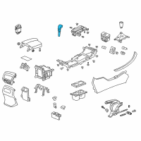 OEM Honda Knob Set, Select *NH167L* (LEA) (GRAPHITE BLACK) Diagram - 54130-T2A-L81ZA