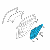 OEM 2022 Kia Forte Panel Assembly-Rear Door Diagram - 83481M7020