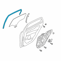 OEM Kia Forte Run-Rr Dr Window GLA Diagram - 83530M7000