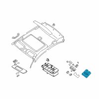 OEM 2010 Nissan Sentra Lamp Assembly-Room Diagram - 26410-ZT60A