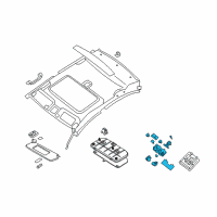 OEM 2008 Nissan Sentra Lamp Assembly-Map Diagram - 26430-ET210