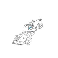 OEM 1989 Nissan 300ZX Bulb Diagram - B629C-C9907