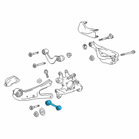 OEM Lexus Rear Suspension Control Arm Assembly, No.1 Diagram - 48710-0E080