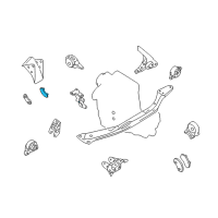 OEM 2002 Nissan Maxima Stopper-Rubber, Engine Mounting Diagram - 11215-8H300