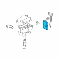 OEM Lexus Engine Control Computer Diagram - 89661-50872