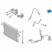 OEM Ford Police Interceptor Utility Discharge & Liquid Hose Assembly Diagram - L1MZ-19835-AB