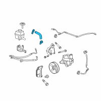 OEM 2015 Chevrolet Camaro Hose-P/S Fluid Reservoir Outlet Diagram - 92243281