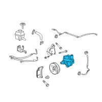 OEM 2015 Chevrolet Camaro Power Steering Pump Diagram - 13576570