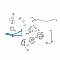 OEM 2015 Chevrolet Camaro Power Steering Return Hose Diagram - 22790847