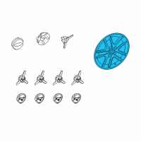 OEM 2006 Ford Mustang Hub Cap Diagram - 6R3Z-1130-AA