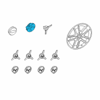 OEM 2006 Ford Mustang Center Cap Diagram - 4R3Z-1130-EA