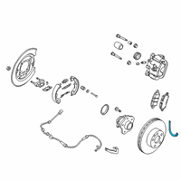 OEM 2020 Nissan Altima Hose Brake Rear RH Diagram - 46210-6CA6B