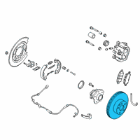 OEM 2015 Nissan Altima Rotor Brake Diagram - 43206-ZX00B