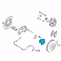 OEM 2021 Nissan Altima Hub Assembly Rear Diagram - 43202-6CA0A