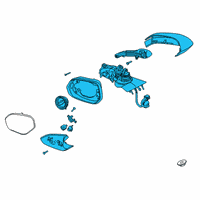 OEM 2020 Lincoln Corsair MIRROR ASY - REAR VIEW OUTER Diagram - LJ7Z-17682-EBPTM