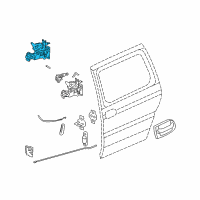 OEM 2002 Pontiac Montana Lock Diagram - 25780730